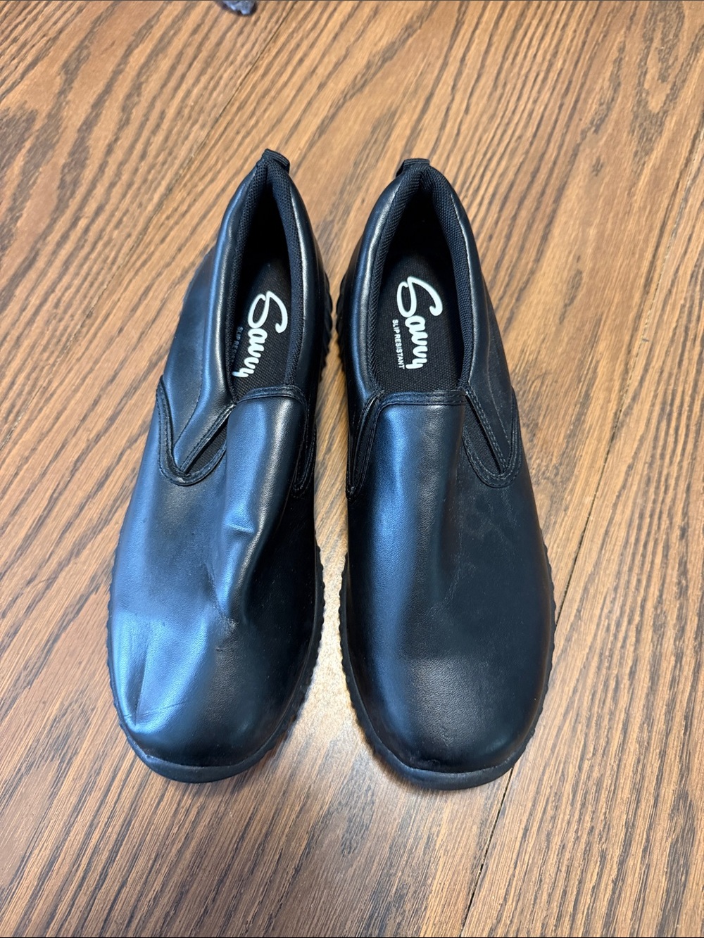 Savvy Black Slip-On Loafers for Men